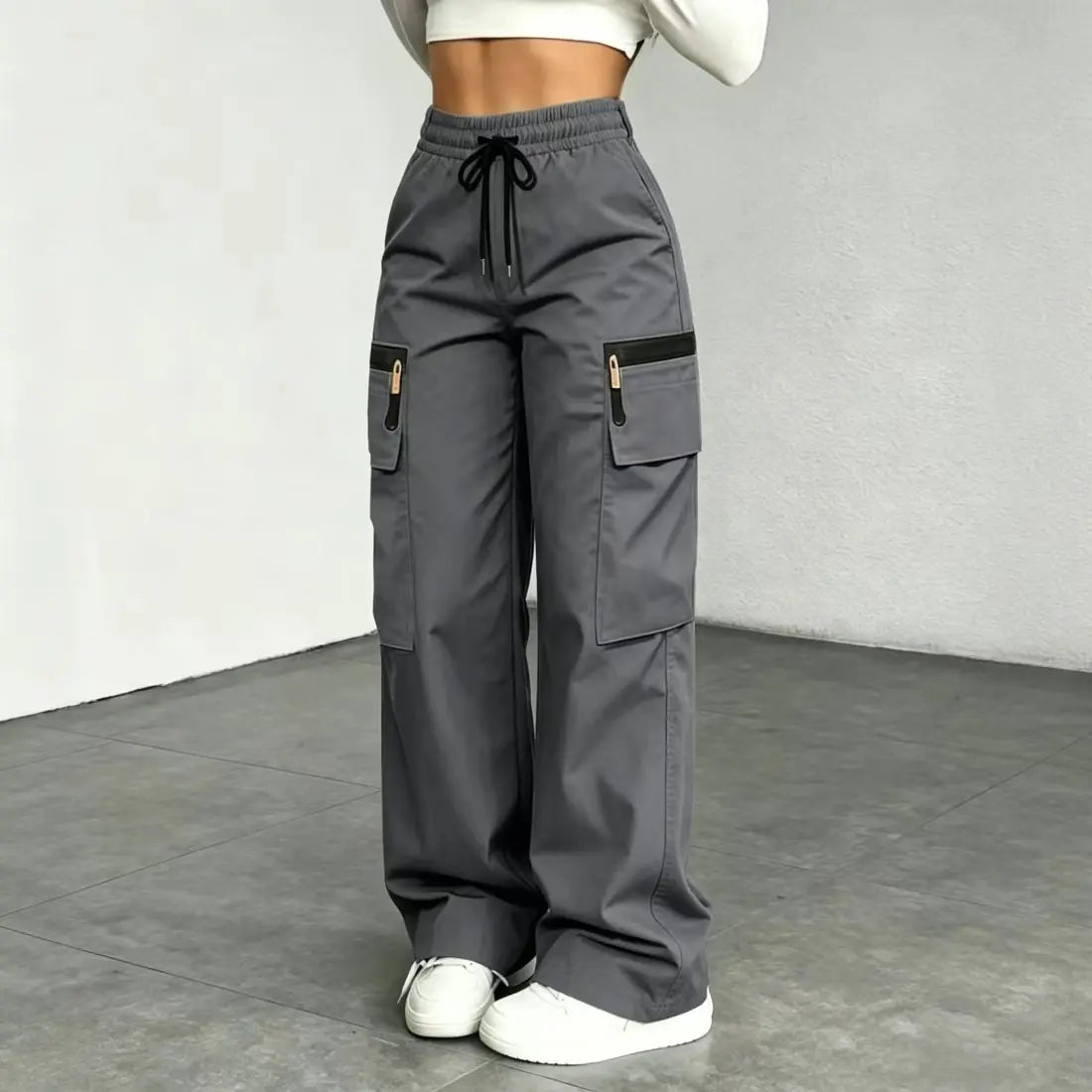 Women's Lightweight Loose Cargo Pants – Quick-Drying Breathable Multi-Pocket Trousers