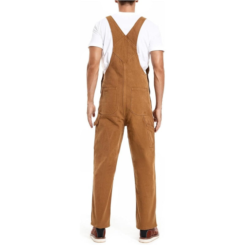 š„Last Day Promotionš„Men's Denim Bib Overalls, Workwear with Adjustable Straps and Convenient Tool Pockets