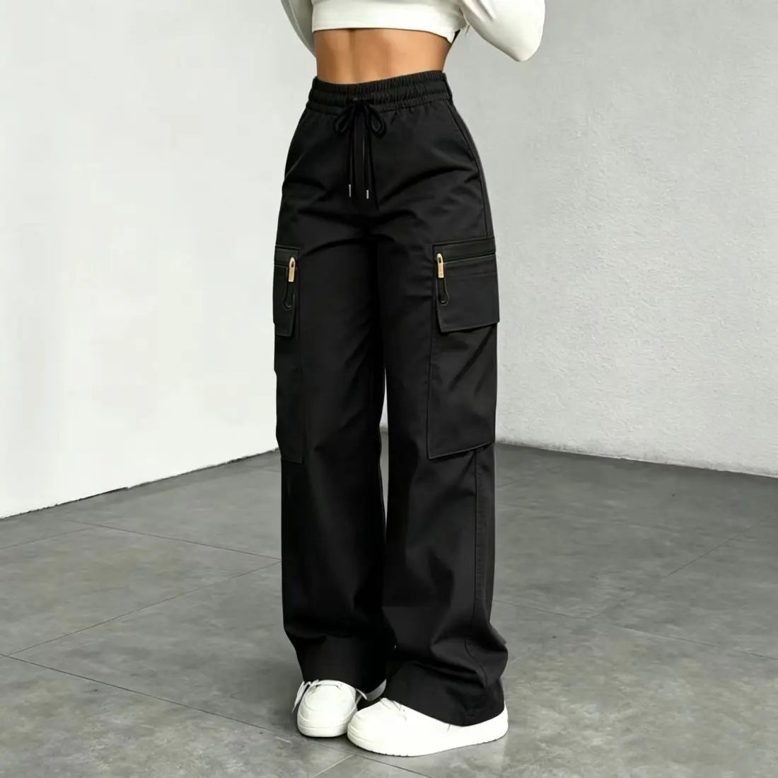Women's Lightweight Loose Cargo Pants – Quick-Drying Breathable Multi-Pocket Trousers