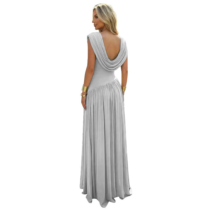 Women's Sleeveless Maxi Dress for Weddings and Parties