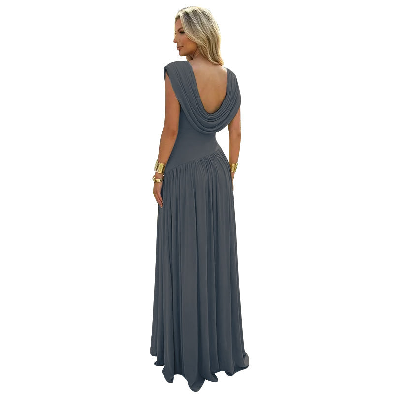 Women's Sleeveless Maxi Dress for Weddings and Parties