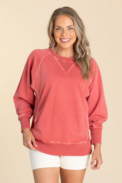 Pigment Dyed Sweatshirt With Pockets