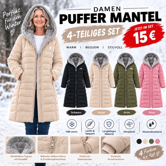 [Ausverkauf] – Steppmantel mit Fleece-Futter