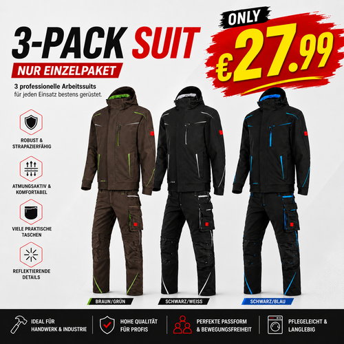 Letzter Verkaufstag-Offizieller Markenshop-Softshelljacke x Bundhose Set