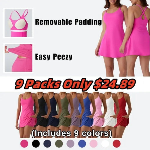 🔥Flash Sale⚡ Softlyzero Plush Backless Active Dress-Easy Peezy
