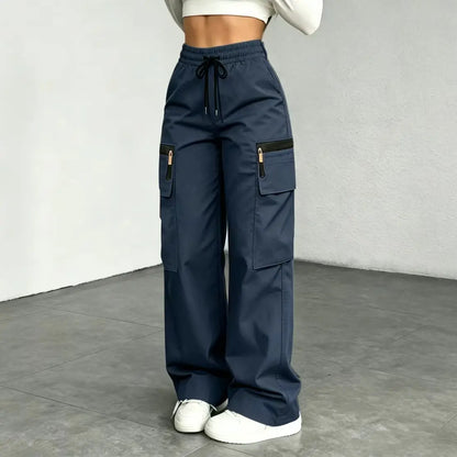 Women's Lightweight Loose Cargo Pants – Quick-Drying Breathable Multi-Pocket Trousers
