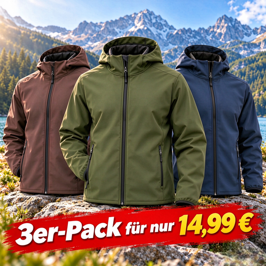 Tagesangebot – Klassische Softshell-Kapuzenjacke für Herren