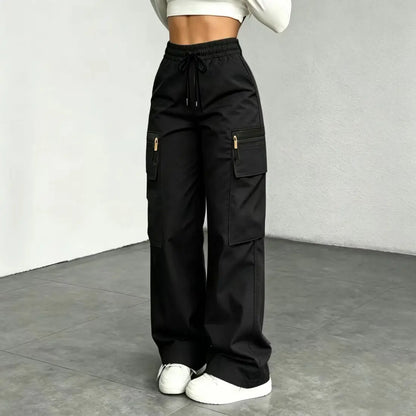 Women's Lightweight Loose Cargo Pants – Quick-Drying Breathable Multi-Pocket Trousers