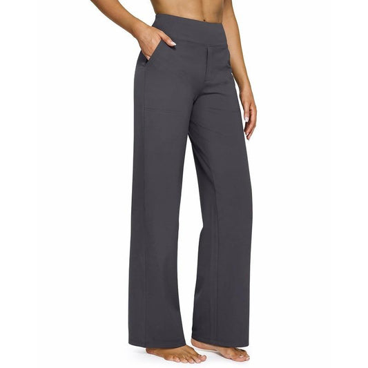 ⚡Women's High-Waisted Business Casual Wide Leg Pants with Pockets