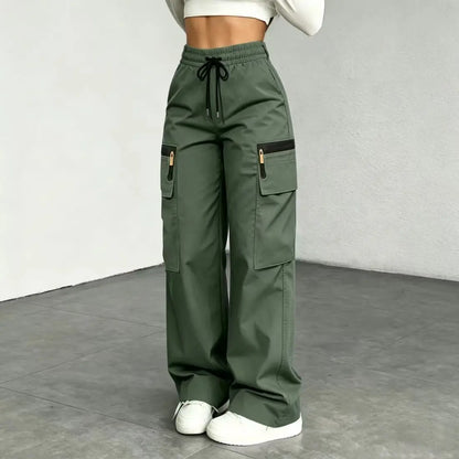 Women's Lightweight Loose Cargo Pants – Quick-Drying Breathable Multi-Pocket Trousers